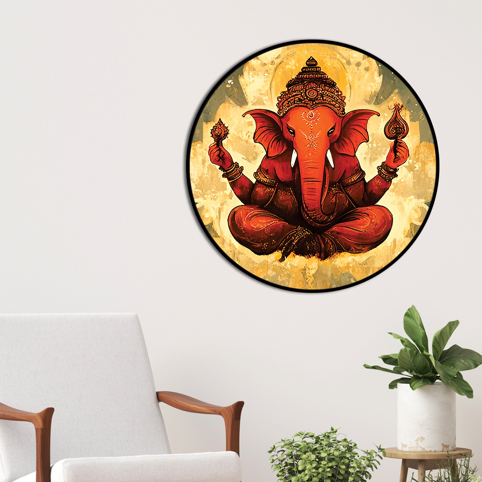Premium Hindu Ganesha Painting