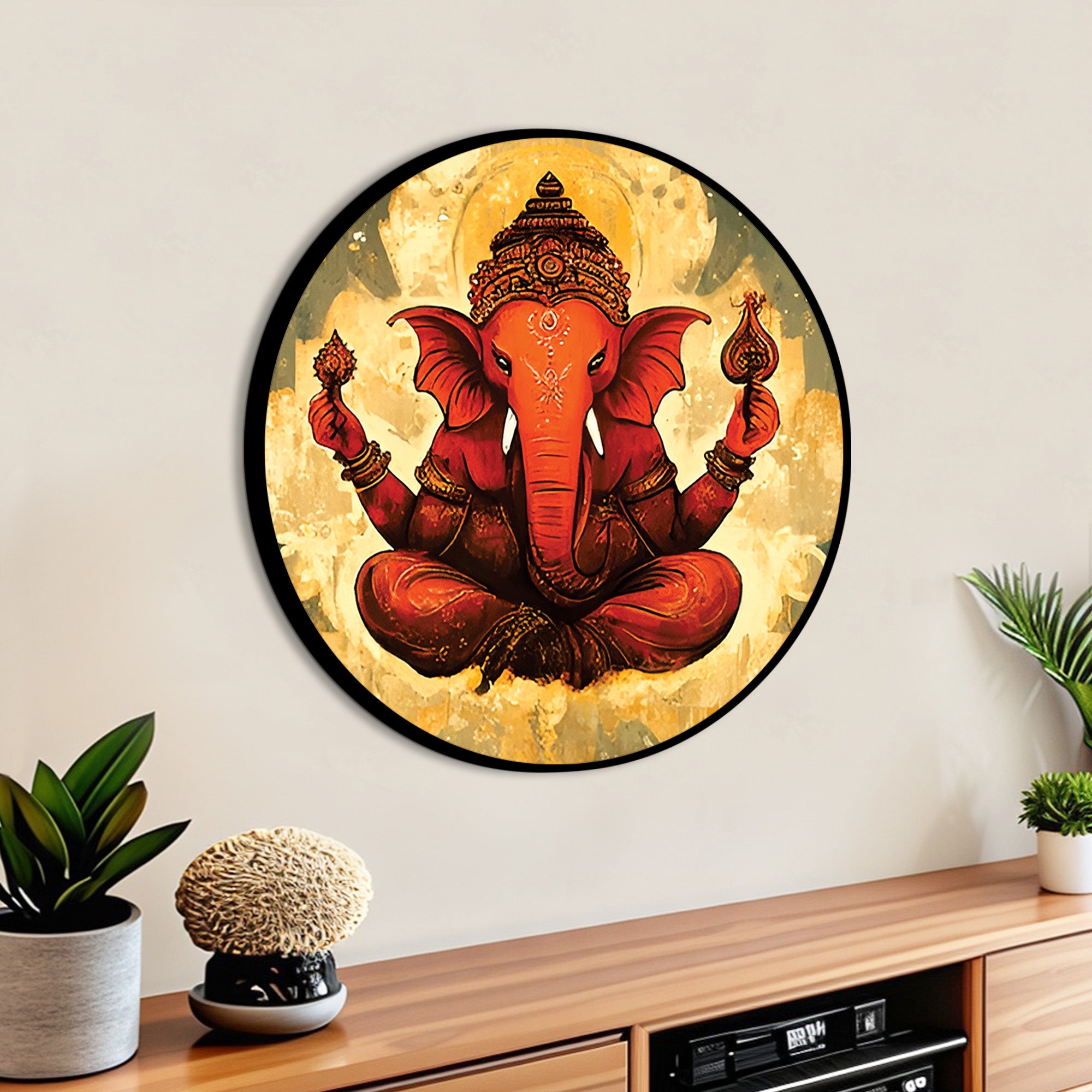 Premium Hindu Ganesha Painting