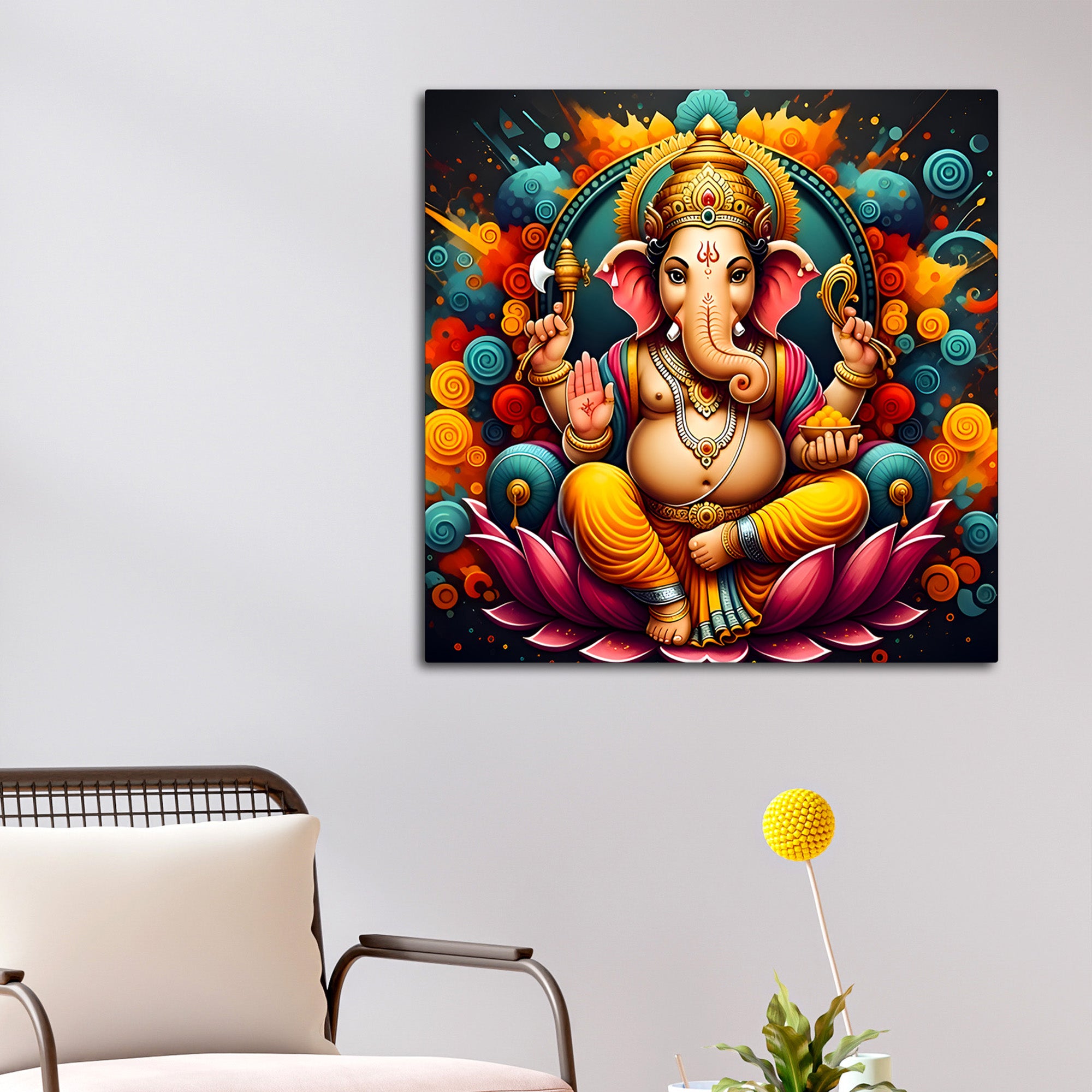 Premium Hindu God Ganesh Ji Painting for Home