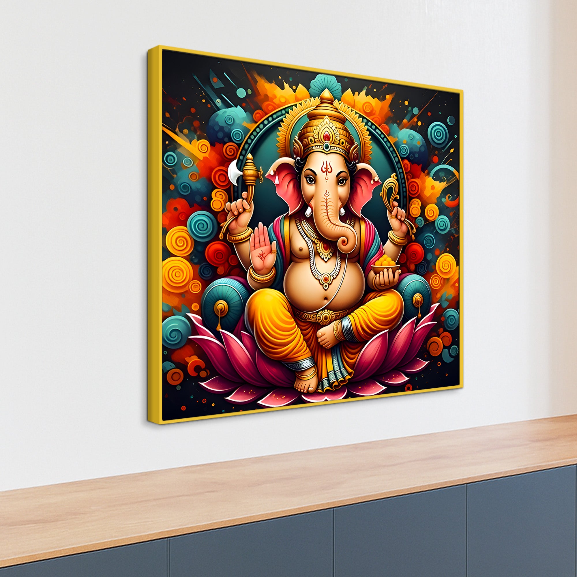 Premium Hindu God Ganesh Ji Painting for Home