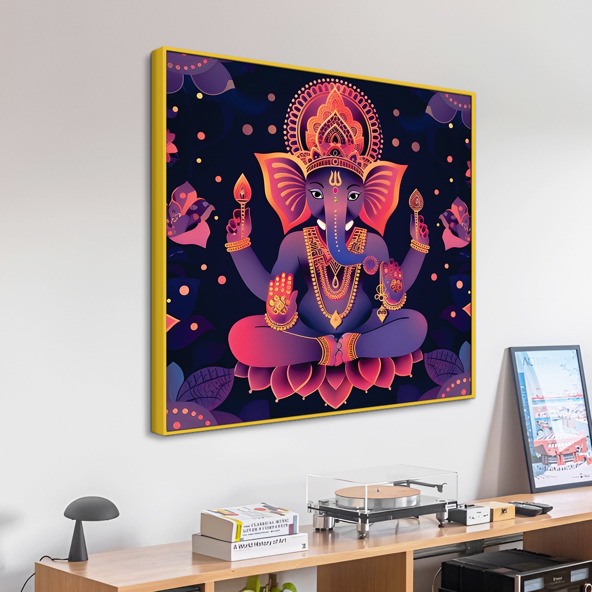 Premium Hindu God Ganesha Painting