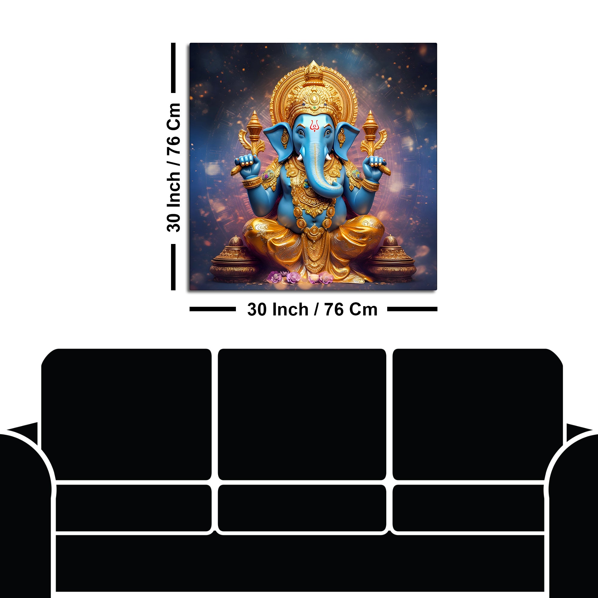 Premium Hindu God Ganpati Painting