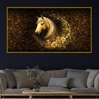 Premium Horse Artwork Crystal Glass Modern Painting