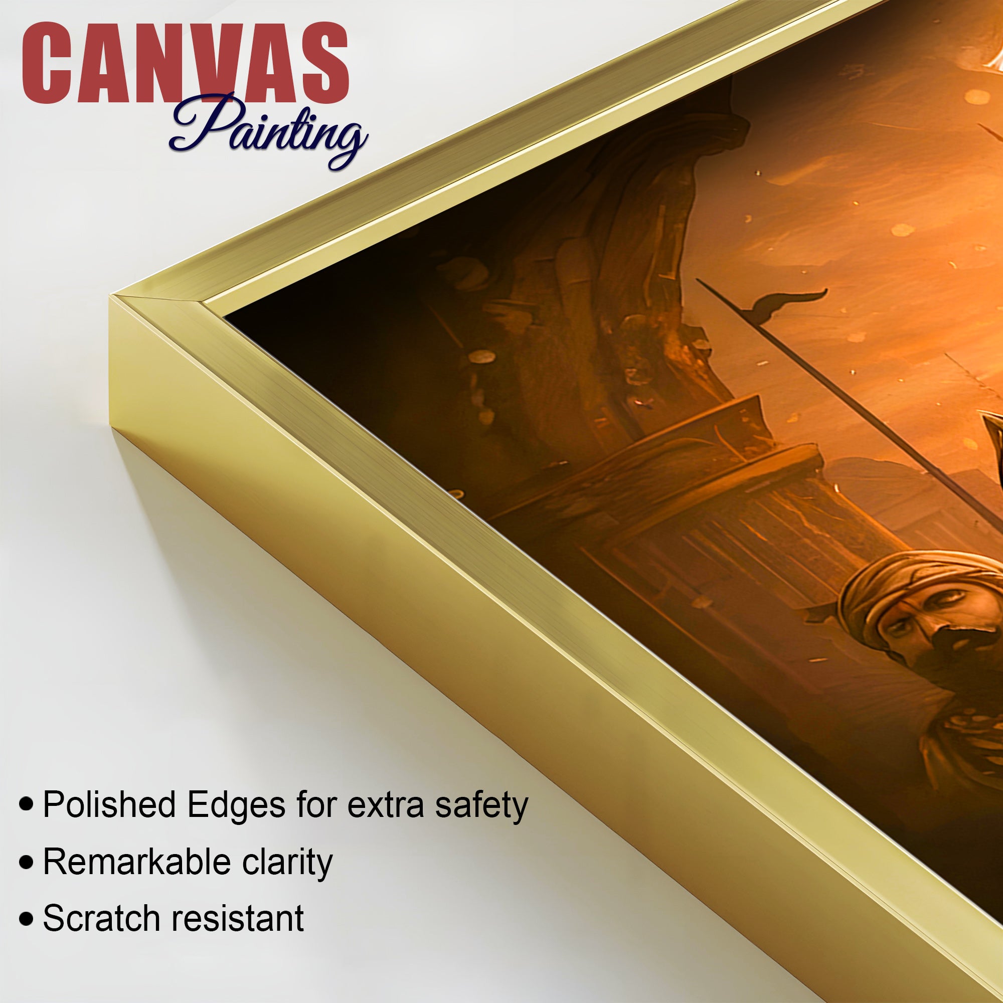 Premium Indian Shivaji Maharaj Canvas Painting