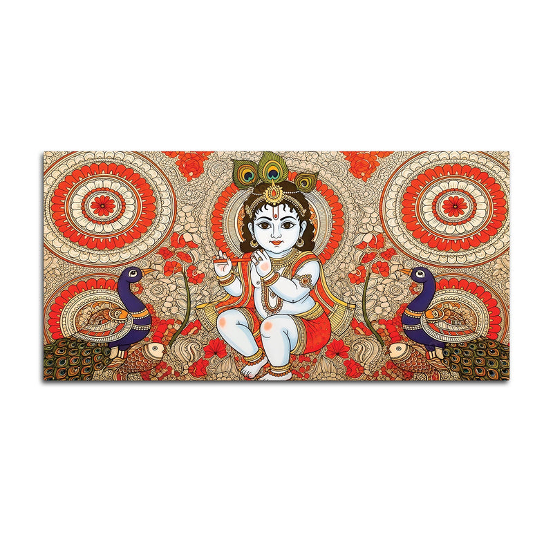 Premium Laddu Gopal Krishna Painting for Spiritual Home