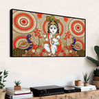 Premium Laddu Gopal Krishna Painting for Spiritual Home