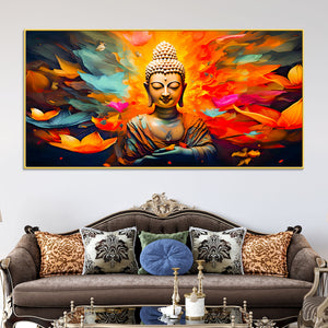 Premium Living Room Buddha Wall Painting for Modern Décor
