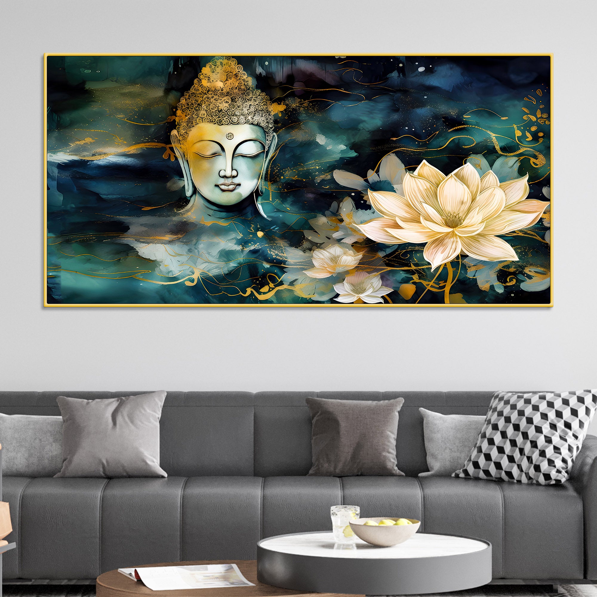 Premium Lord Buddha Wall Painting