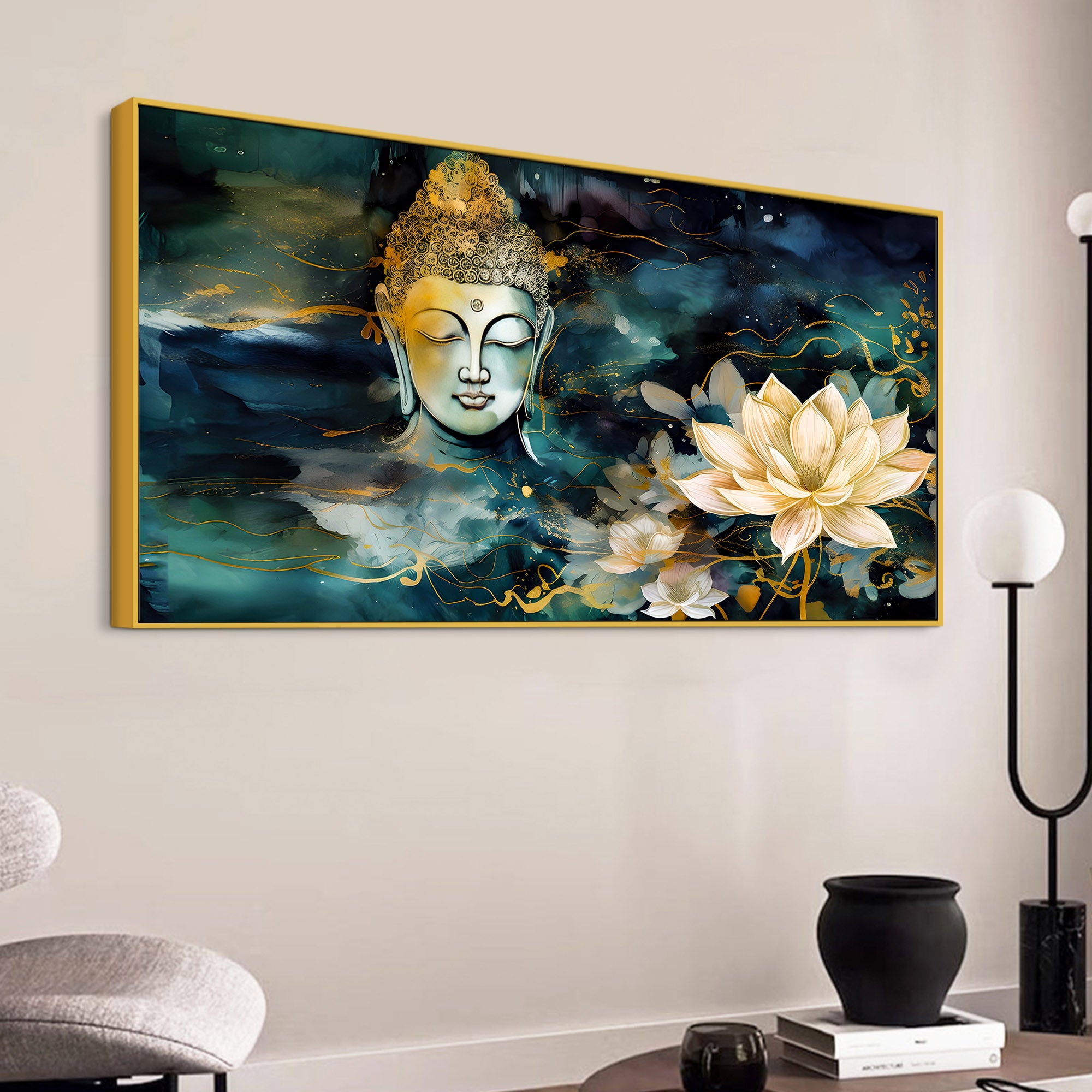 Premium Lord Buddha Wall Painting