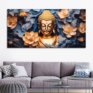 Premium Lord Buddha Wall Painting for Classy Home Decor