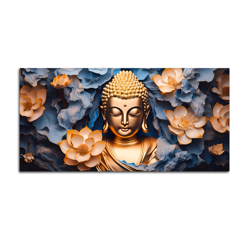Premium Lord Buddha Wall Painting for Classy Home Decor