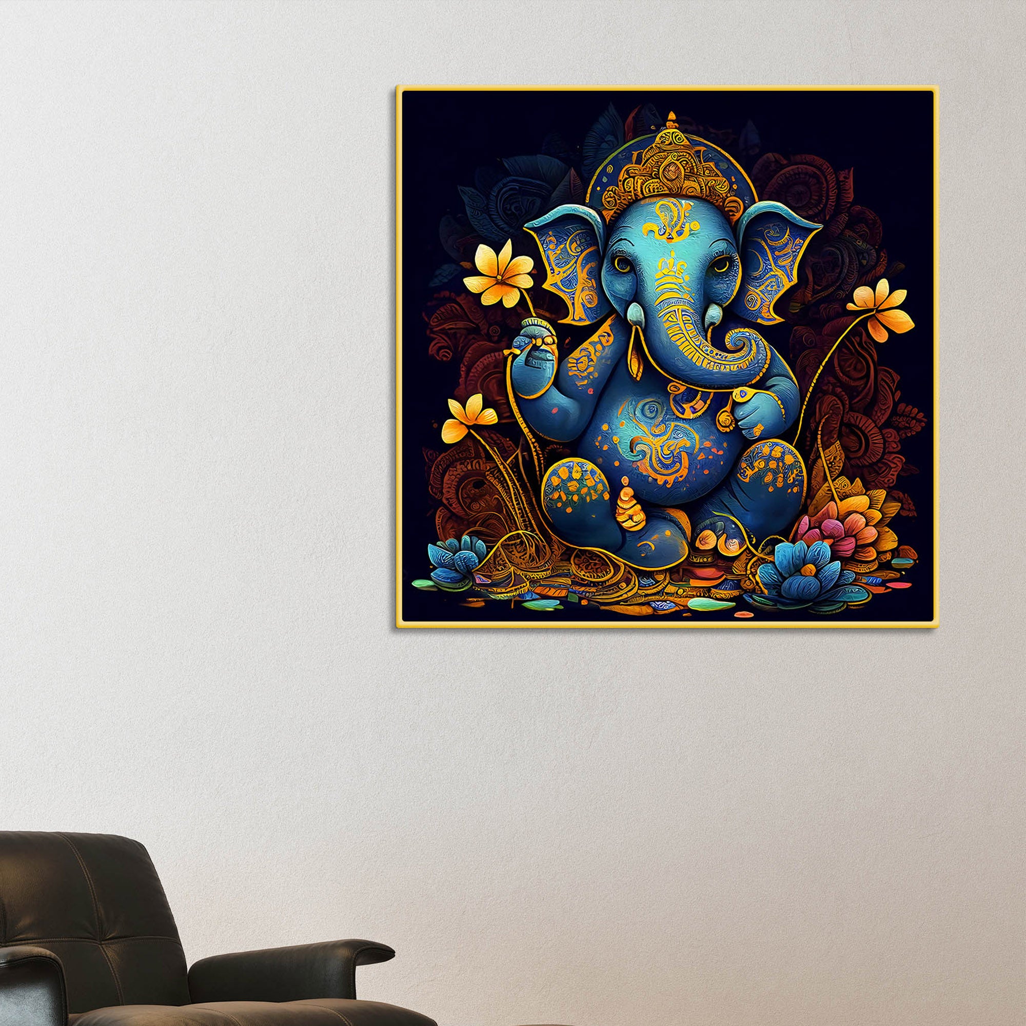 Premium Lord Ganesha Painting