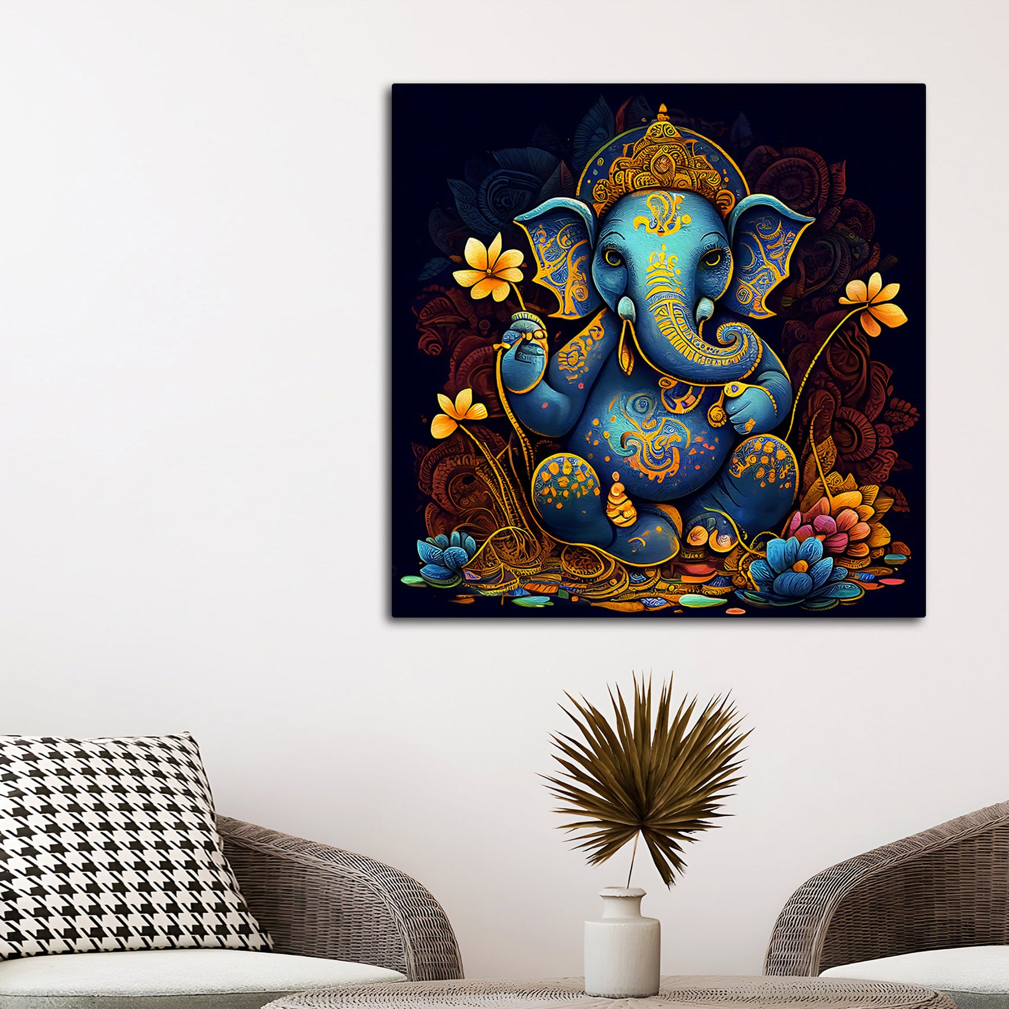 Premium Lord Ganesha Painting
