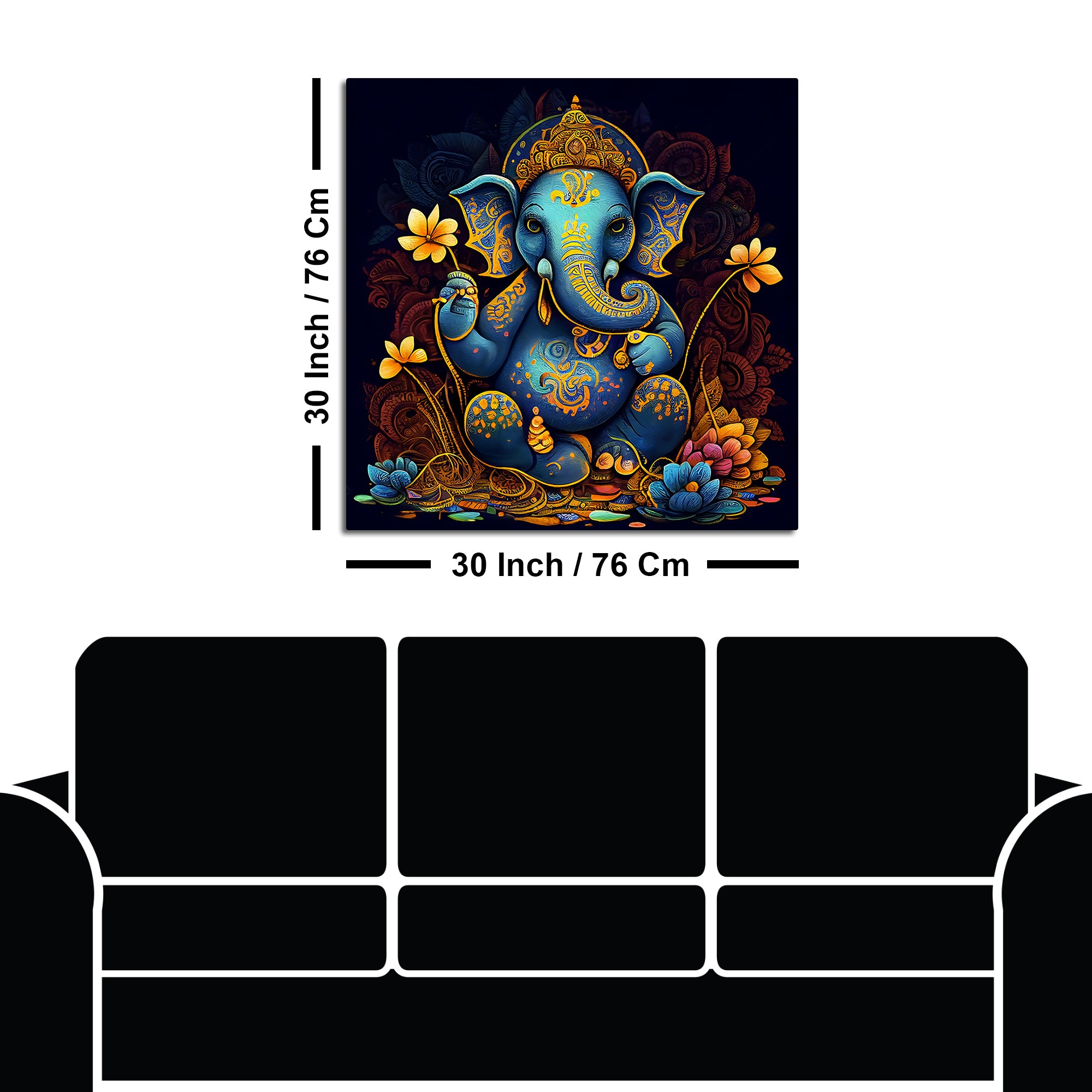 Premium Lord Ganesha Painting