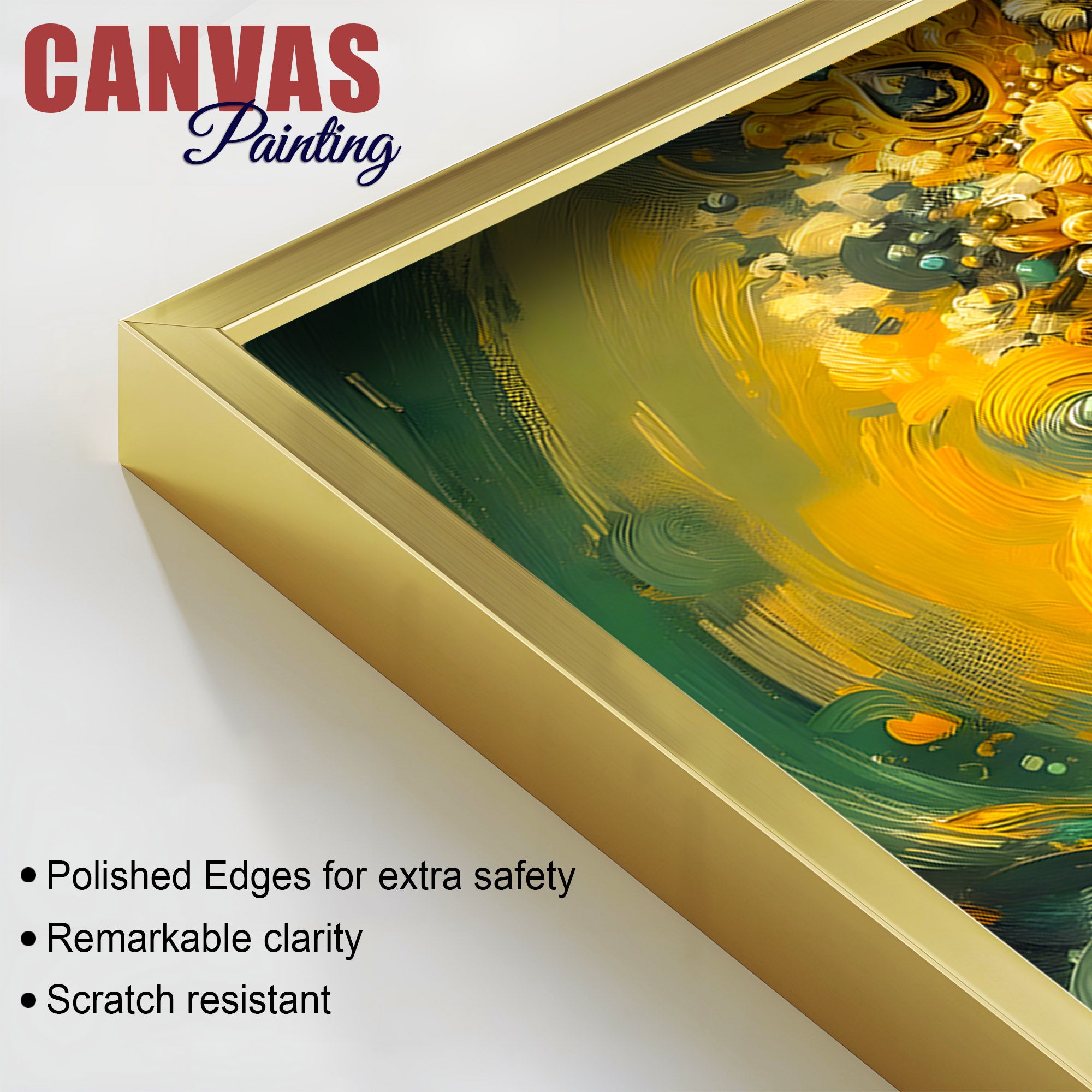 Premium Lord Krishna Canvas Wall Painting for Living Room & Office