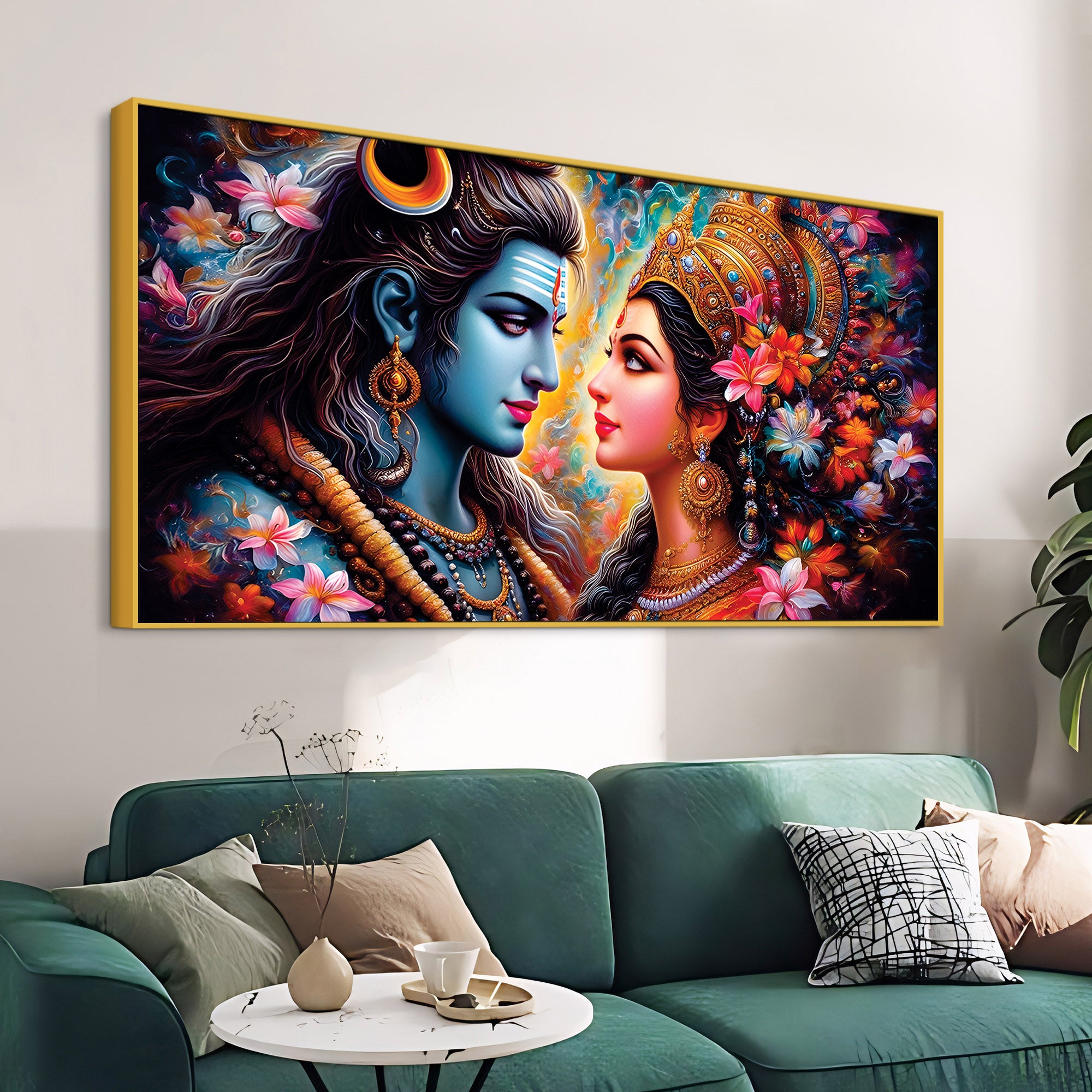 Premium Lord Shiva Wall Painting for Living Room Decoration