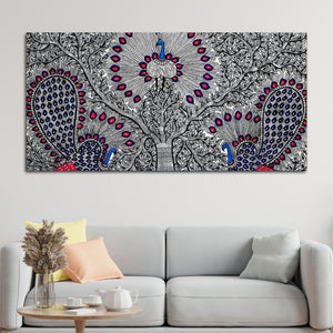 Premium Madhubani Canvas Wall Painting for Modern Ethnic Decor