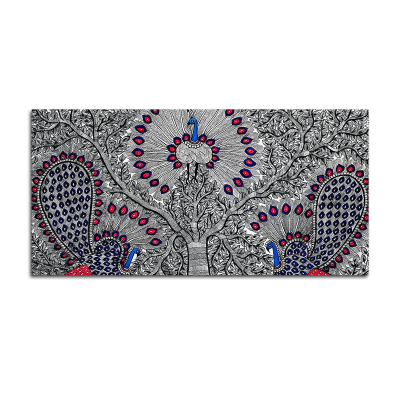 Premium Madhubani Canvas Wall Painting for Modern Ethnic Decor