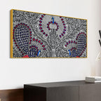 Premium Madhubani Canvas Wall Painting for Modern Ethnic Decor