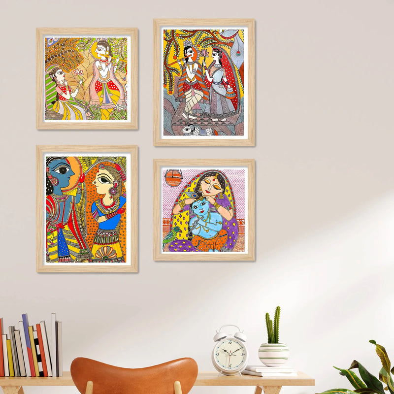 premium-madhubani-wall-art-frame-set-of-4