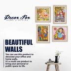 Premium Madhubani Wall Art Frame Set of 4