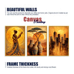 Premium Modern Abstract Artwork Canvas Wall Painting Set of Three