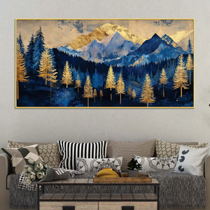 Premium Modern Abstract Mountain Canvas Painting