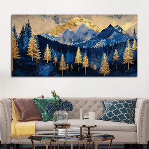 Premium Modern Abstract Mountain Canvas Painting