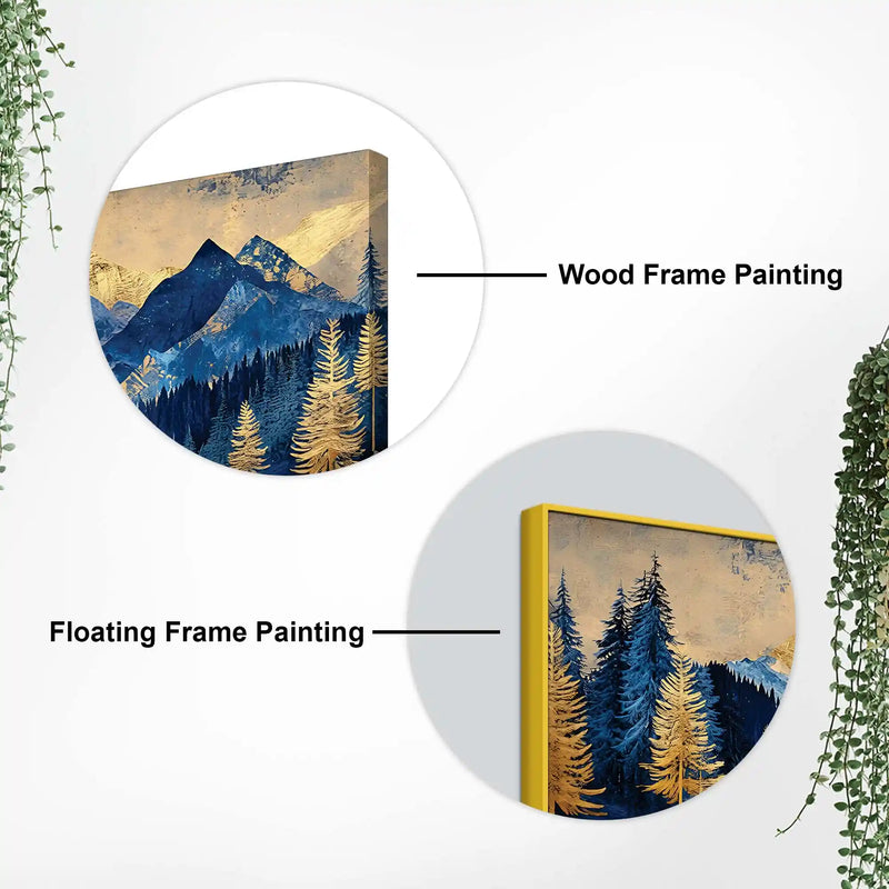 Premium Modern Abstract Mountain Canvas Painting