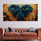 Premium Modern Elephant Canvas Painting for Wall Decor