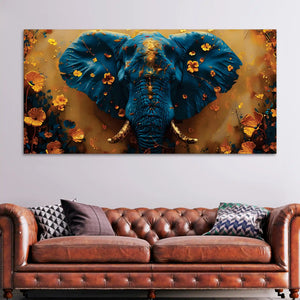Premium Modern Elephant Canvas Painting for Wall Decor