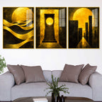 Premium Modern Floating Acrylic Wall Painting Set of 3