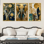 Premium Nature Inspired Canvas Wall Art Painting Set of Three