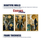Premium Nature Inspired Canvas Wall Art Painting Set of Three