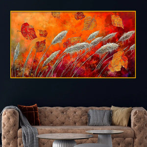 Premium Nature Texture Crystal Glass Wall Painting