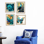 Premium Nature Wall Art Frame Set of 4 for Home Decoration