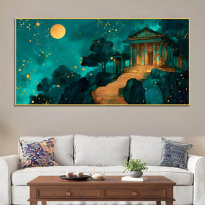 Premium Night Abstract Canvas Wall Painting for Home Décor