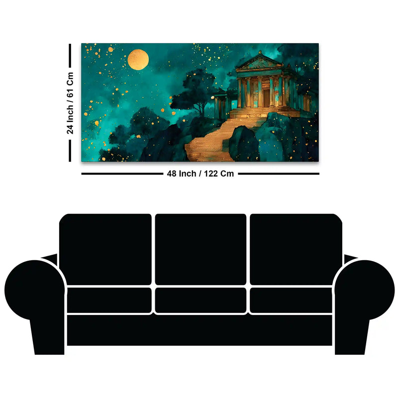 Premium Night Abstract Canvas Wall Painting for Home Décor