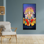 Premium Panchmukhi Lord Hanuman Canvas Wall Painting