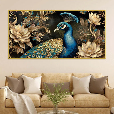 premium-peacock-floral-canvas-painting-for-living-room-decor