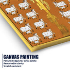 Premium Pichwai Cow Tree Wall Painting | Indian Traditional Canvas Decor
