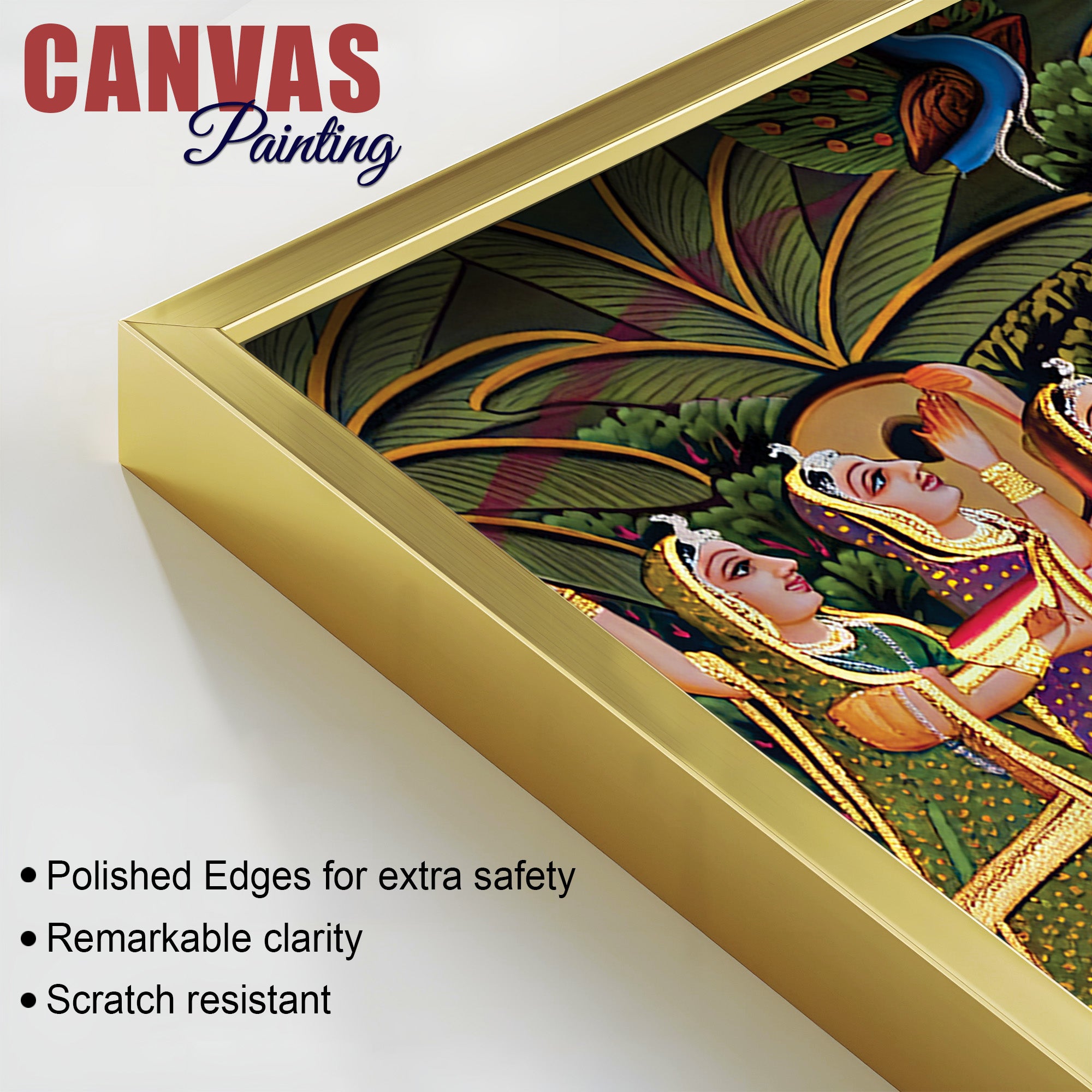Premium Pichwai Krishna Holi Wall Painting
