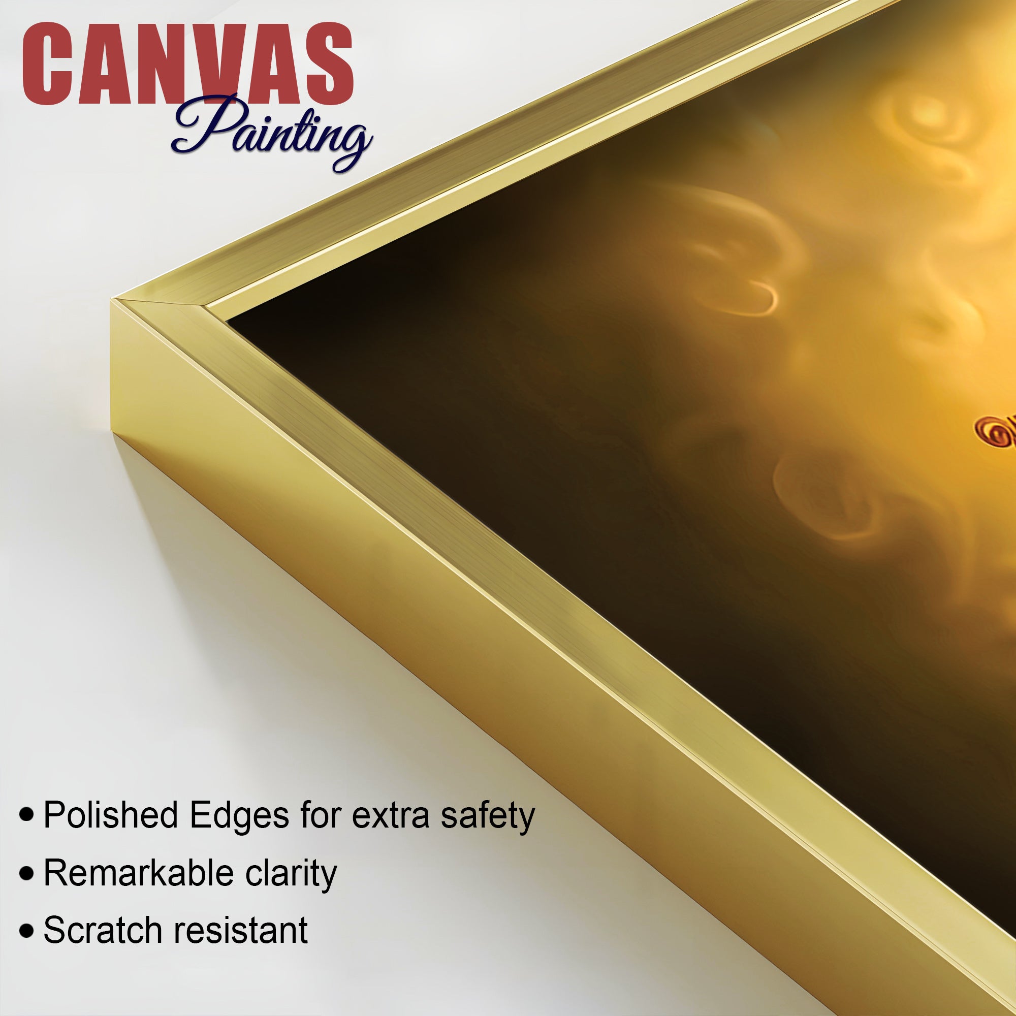 Premium Radha Krishna Devotional Painting with Golden Glow