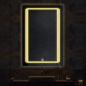 Premium Rectangular Line Shaped LED Bathroom Wall Mirror