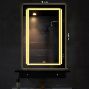 Premium Rectangular Line Shaped LED Bathroom Wall Mirror