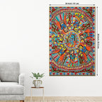 Premium Religious Cultural Madhubani Style Canvas Painting