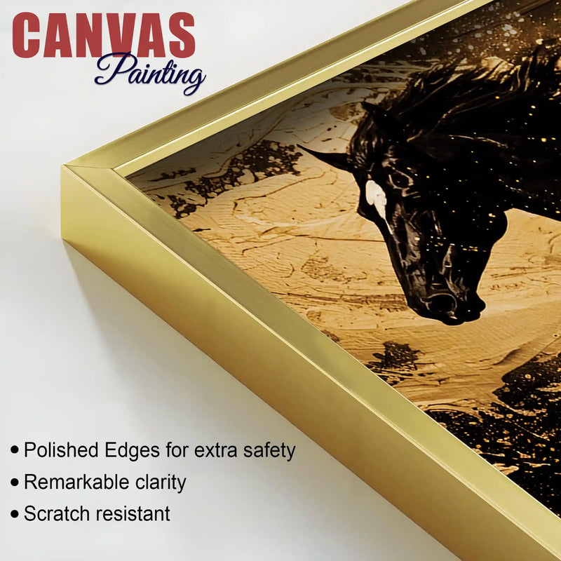Premium Running Horses Canvas Painting for Living Room