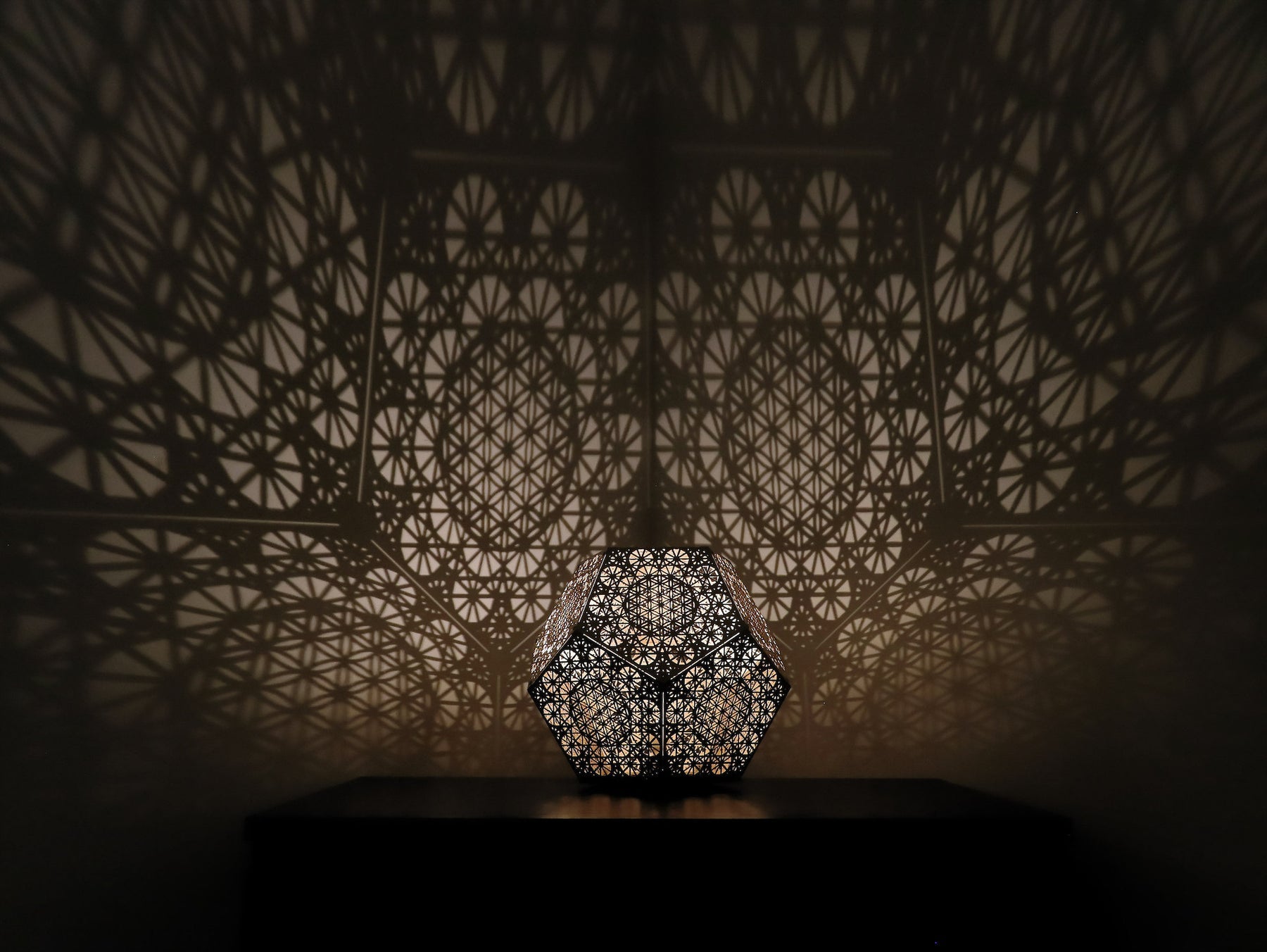 Premium Sacred Pattern Shadow Home Table Lamp