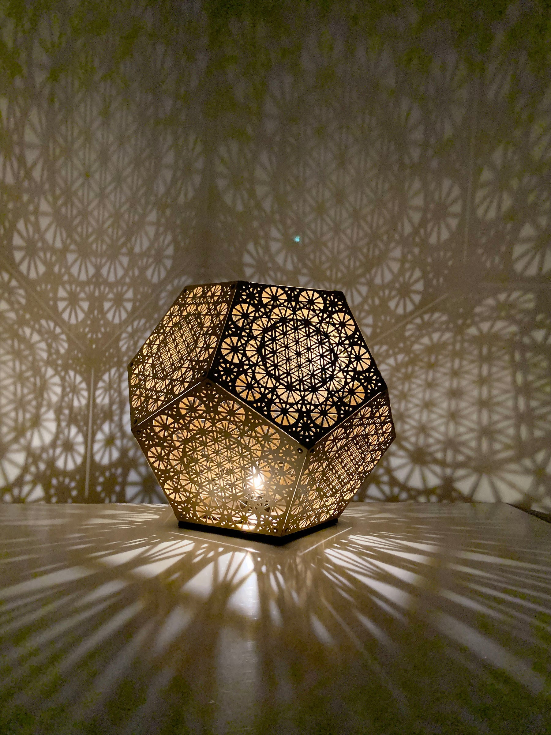 Premium Sacred Pattern Shadow Home Table Lamp