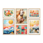 Premium Scenic Wall Art Frame Set of 6